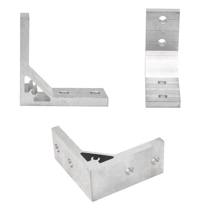 Seekliny 4Pcs 4040 Corner Brackets Set with Nuts and Screw 4040 Hardware for 4040 Aluminum Extrusion 4040 Accessories