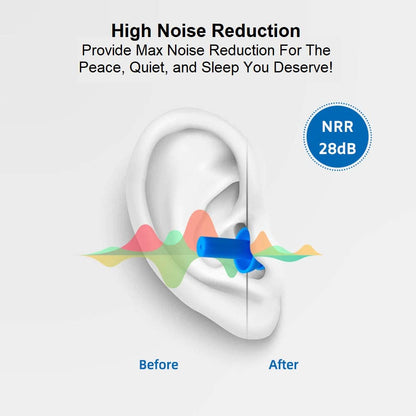 Quality Plugs by Rips 100 Pair Reusable Soft Silicone Ear Plugs - Waterproof, Washable, Noise Cancelling - Perfect for Swimming, Music Concerts, Construction, Shooting, Hunting, Motor Sports, Sleeping
