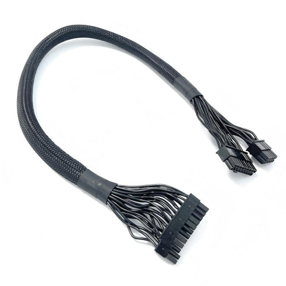 GinTai Power Cable Adapter Sleeved Replacement for Corsair SF 450 SF 600 SF750 SFX 80 Plus 18 PIN 10 PIN to 24 PIN(23.62in) (60cm) Corsair SFX Power Cable, Câble d'alimentation