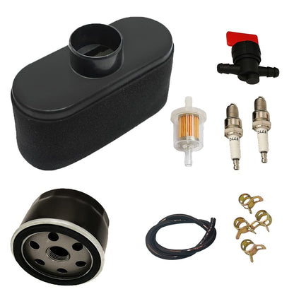 Quaprodur 11013-7047 Air Filter W/ 49065-7007 Oil Filter Kit Replacement for Kawasaki FR651V FR730V FS481V FS541V FS600V FS730V Engine Lawn Mower Tractor