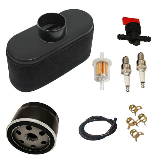 Quaprodur 11013-7047 Air Filter W/ 49065-7007 Oil Filter Kit Replacement for Kawasaki FR651V FR730V FS481V FS541V FS600V FS730V Engine Lawn Mower Tractor