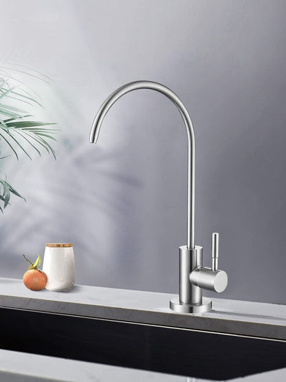 Bifordo Drinking Water Faucet,Easy to Install Sink Water Filter Faucet,Lead-Free Reverse Osmosis Faucets for Kitchen Bar Sink,Brushed Nickel RO Faucets SUS304 Stainless Steel