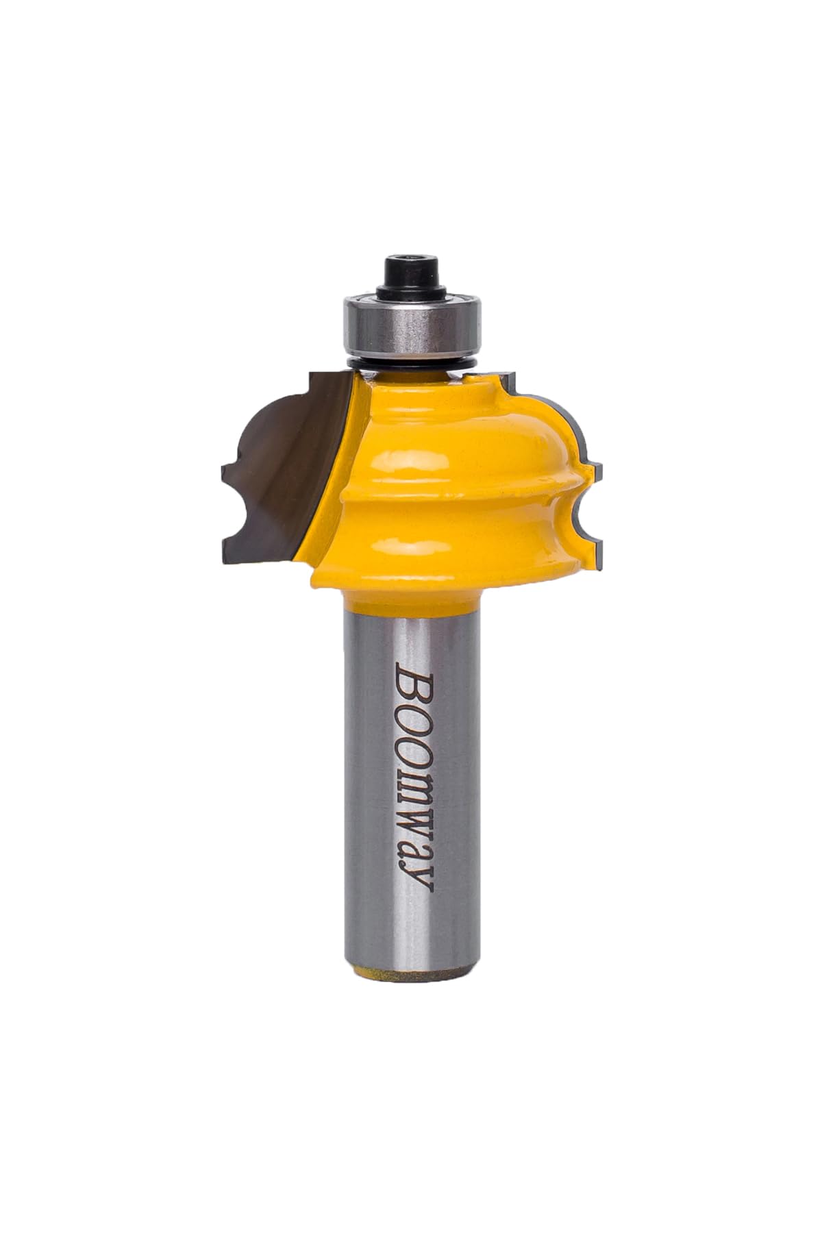 Boomway Architectural Molding Router Bits 1/2-inch Shank Milling Cutter for Cabinet Panel Edge Forming Made of 45# Carbon Steel Tungsten Carbide Alloy Blade for Woodwork Tools