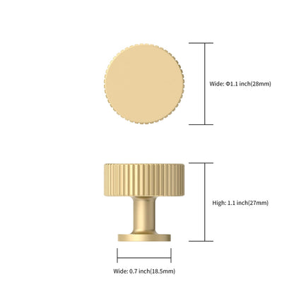 Asidrama 10 Pack Brushed Gold Kitchen Cabinet Knobs Dresser Knobs Drawer Knobs Cabinet Pulls Hardware Zinc Knobs for Dresser Drawers