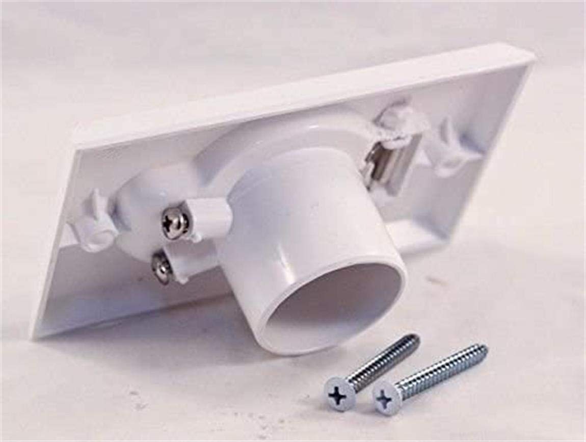 (2 Pack) Replacement Designed To Fit Standard White Central Vacuum Inlet Valve Plate for Beam Central Vac -White Round Door