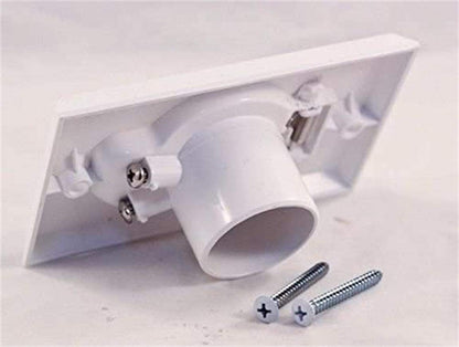 (2 Pack) Replacement Designed To Fit Standard White Central Vacuum Inlet Valve Plate for Beam Central Vac -White Round Door