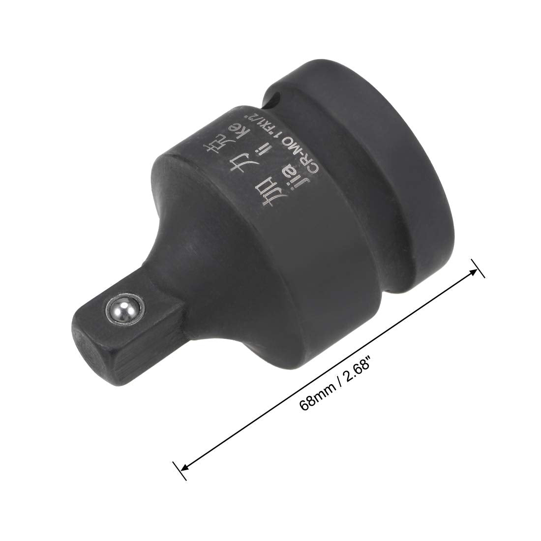 uxcell 1 Inch Drive (F) x 1/2 Inch (M) Impact Socket Reducer for Ratchet Wrenches, Female to Male, Cr-Mo