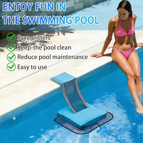 Saugnlbs Pool Animal Escape Ramp,Pool Frog Saver,Animal Saver for Swimming Pool Critter, Rescue for Toads, Flog,Lizards, Ducks, Snakes, Mice,Pack of 2