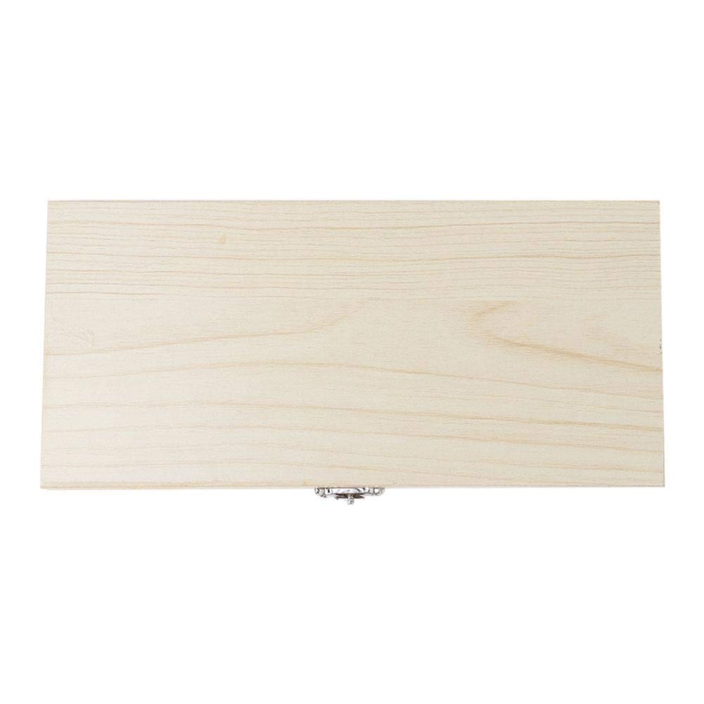 50PCS Biology Glass Prepared Microscope Slides Specimens Wooden Slide Storage Box Case Biology Slide Holder Scientific Microscope Slide Box