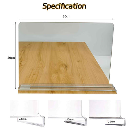 AeKeatDa 8 Pack Acrylic Shelf Dividers for Closets,Books,Clear Shelf Separators Multifunctional Shelf Divider for Kitchen Cabinets, Home,Bookcases and Others