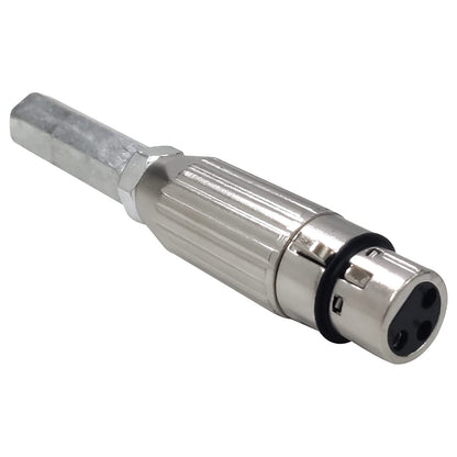 JQDML 3XLR Connector M8 Thread 10.5cm Total Length DIY End Connector for Reciprocating Linear Actuator