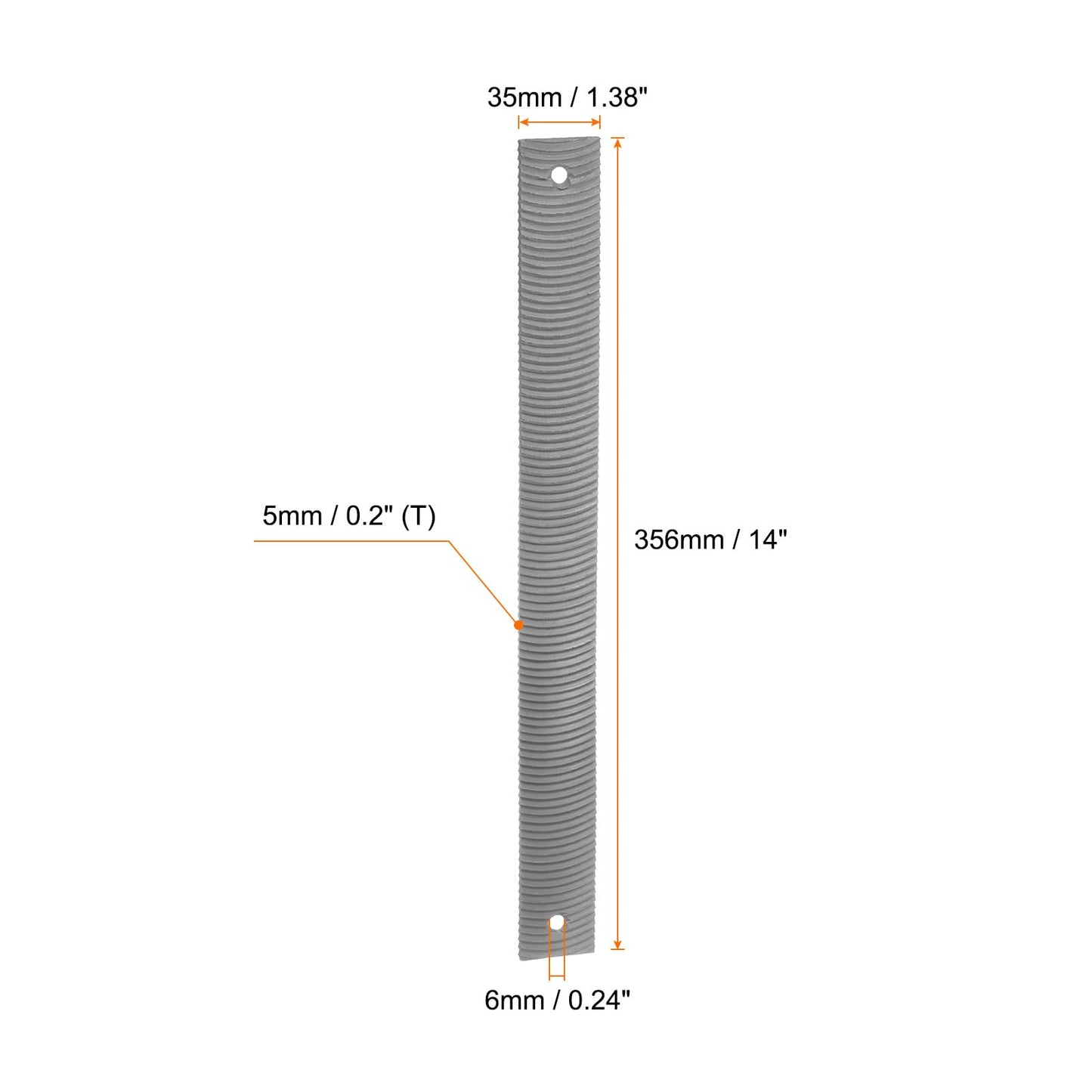 HARFINGTON Flexible Body File 14 Inch High Carbon Steel Coarse Teeth Cut Flat Metal Files Polisher Tool For Car Grinding
