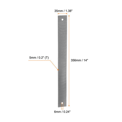 HARFINGTON Flexible Body File 14 Inch High Carbon Steel Coarse Teeth Cut Flat Metal Files Polisher Tool For Car Grinding