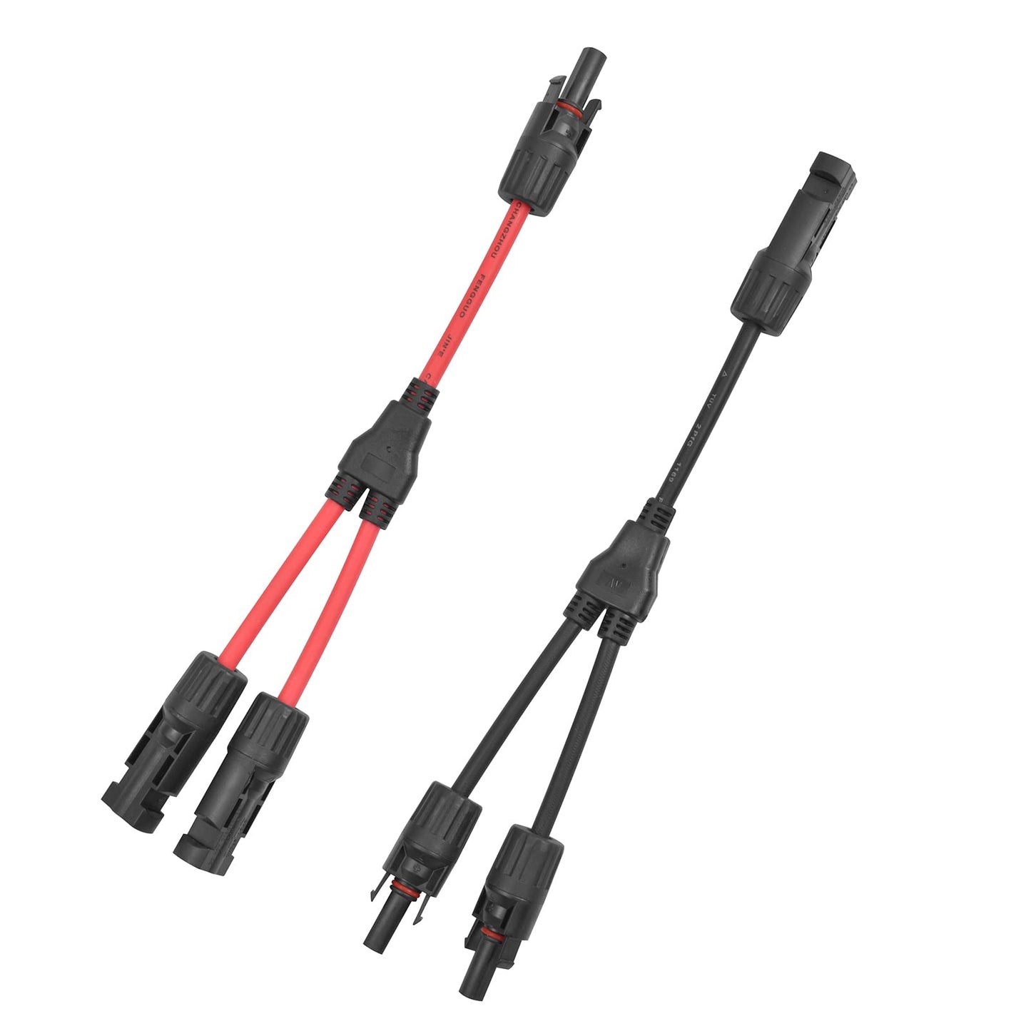 2 sets Solar Connectors Y Branch Parallel Adapter Cable Wire Plug Tool Kit for Solar Panel
