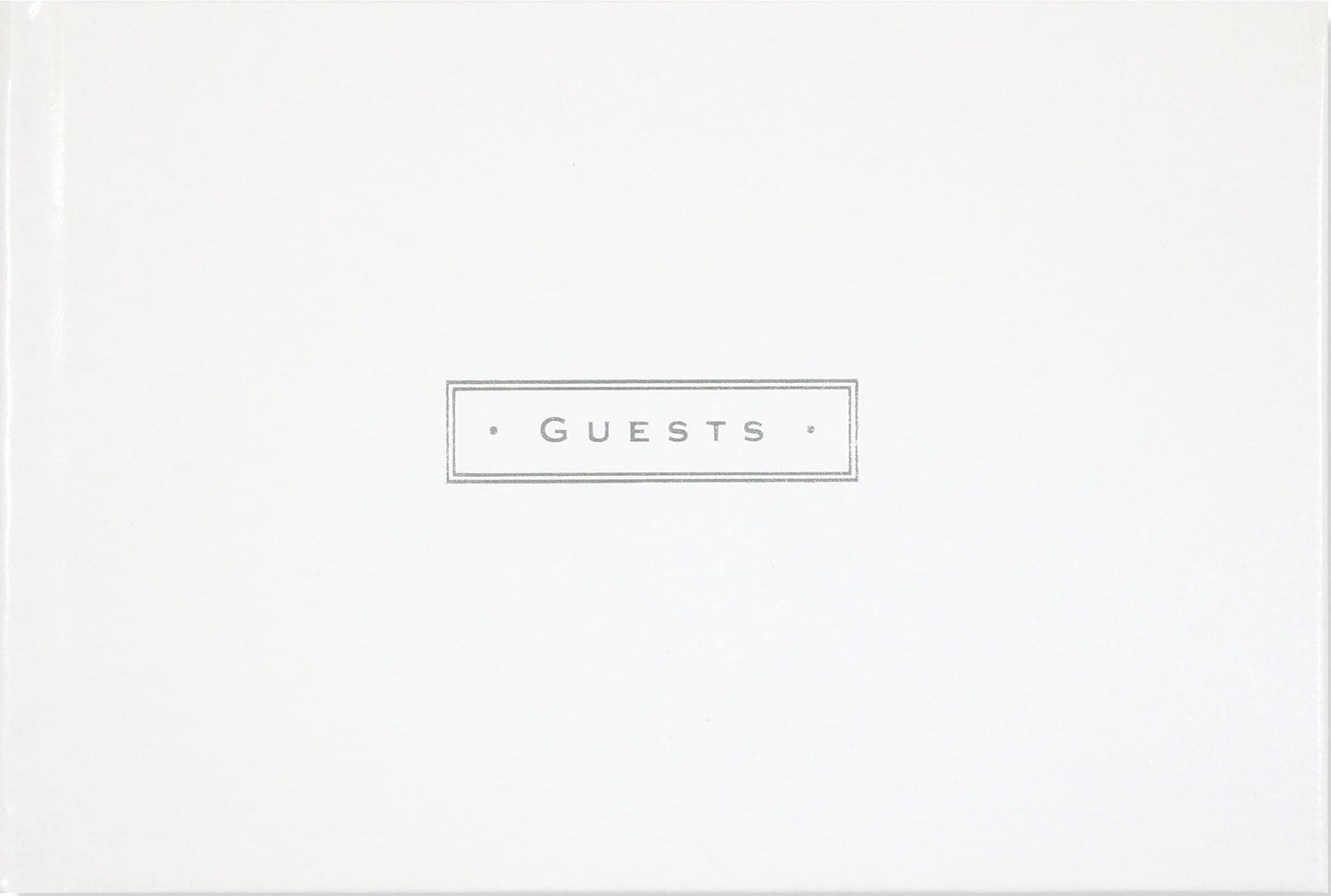 White Leather Guest Book