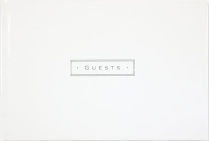 White Leather Guest Book