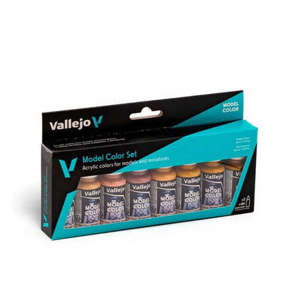 Vallejo Face/Skin Colors Paint Set, 8-Colors, 17ml