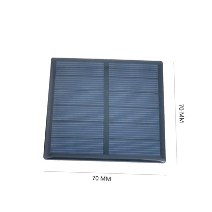 10pcs 3V 210mA Mini Solar Panel Epoxy Polycrystalline Solar Cell Panel 70mm x 70mm/2.76" x 2.76" for Solar Power Solar Cells DIY Solar Materials Photovoltaic Cells Solar DIY System Kits
