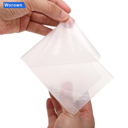 Worown 12 Pack (2.95 x 3.54 x 4.1 Inches) Acrylic Book Stands, Clear Book Holder, Acrylic Display Stand for Books, Photos, Brochures, Tablets and Phones