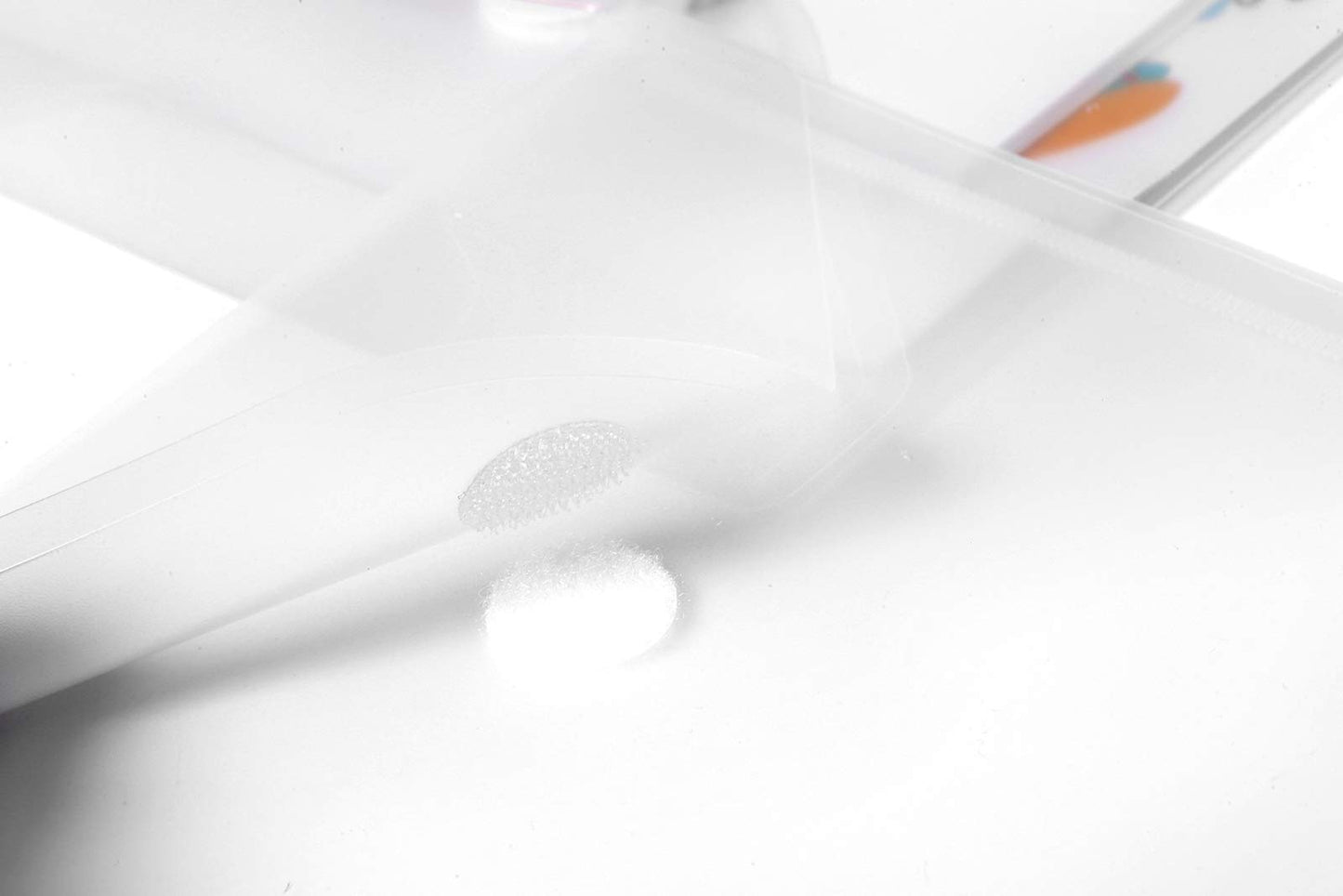 YESSART 7x9 Clear Plastic Envelopes Hook Loop Closure Receipt Stickers Storage Holder 40 Pack (clear-40 pack)