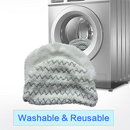 10PK Amyehouse Washable Mopping & Scrubbing Pads Replacement for Bissell Powerfresh 1940 1440 1544 Series Steam Mop Model 1544A, 2075A, 1440, 1940W,19404, Deluxe 1806, 1940A, 5938, 19408, 1940Q, 1940W