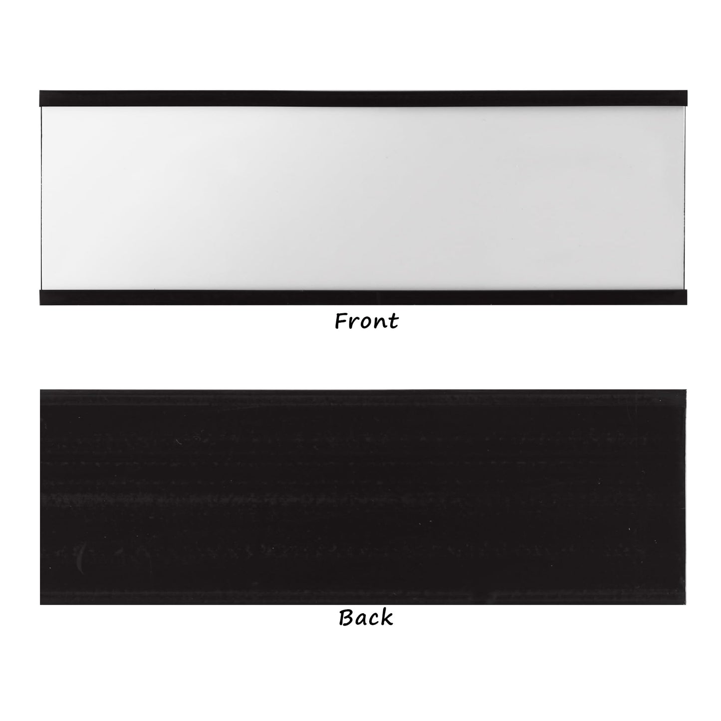 Realth 50pcs C Channel Magnetic Label Holders with Transparent Protective Film 50MM X 76.2MM for Wall Cabinets and Drawers Metal Whiteboards (MLH2350)