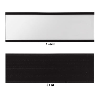 Realth 50pcs C Channel Magnetic Label Holders with Transparent Protective Film 50MM X 76.2MM for Wall Cabinets and Drawers Metal Whiteboards (MLH2350)