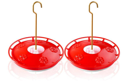 Auch 2 Packs Hummingbird Feeders for Outdoors, Leak-Proof, Easy to Clean and Fill, Saucer Humming Feeder for Hummer Birds, Including Hanging Hook