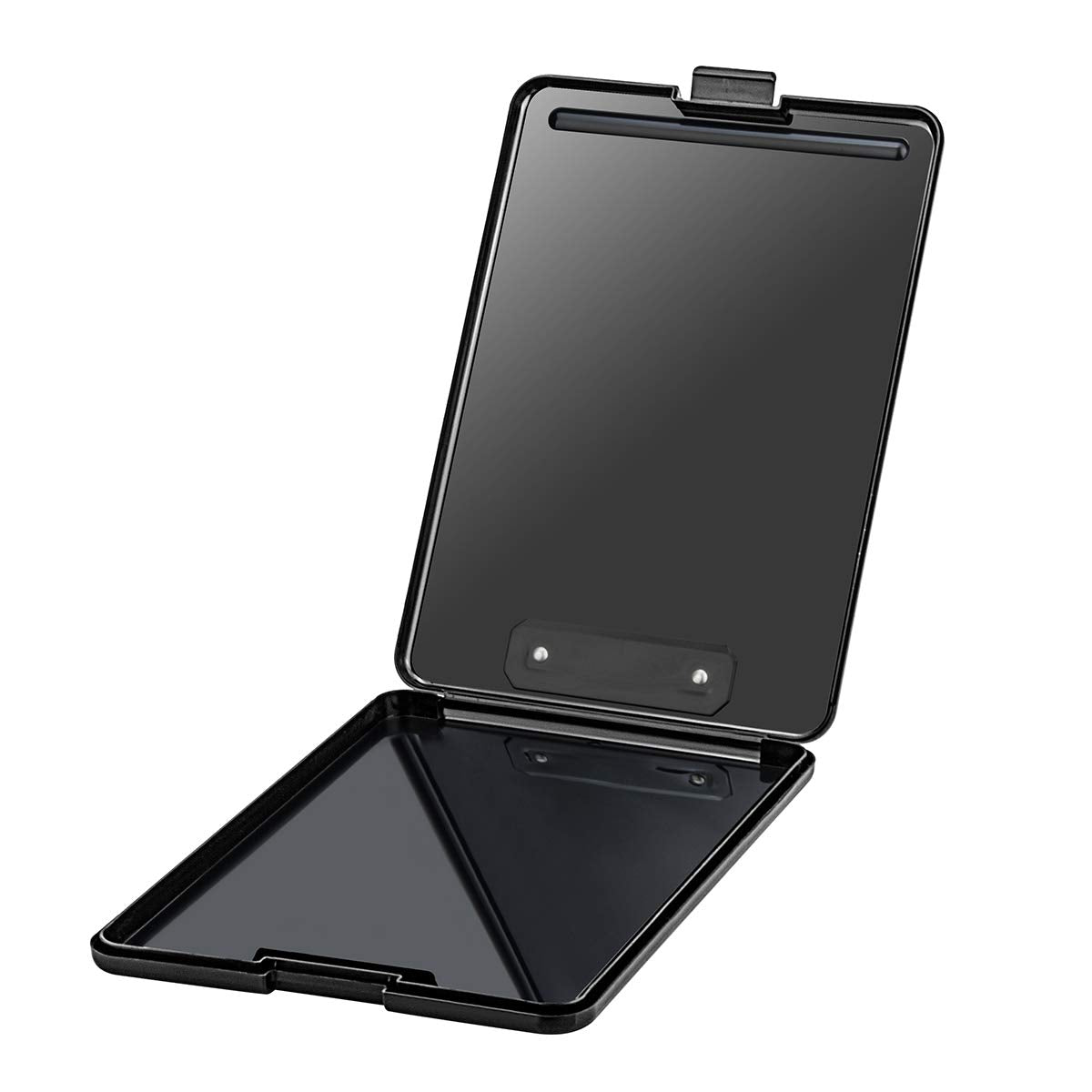 ZCZN Clipboard with Storage, 2 Pack Foldable Storage Clipboard, Nursing Clipboard for School, School, Office, Jobsite or Medical Staff, 9.84 x 13.78 Inches, Black
