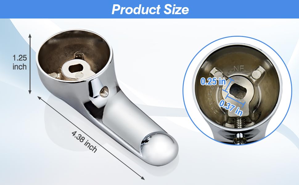 Single Metal Lever Handle Kit for 1300/1400 Series Tub Faucet for Delta H79, Chrome