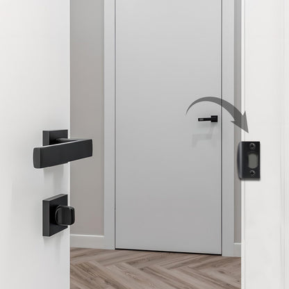 10PCS Latch Strike Plate, Door Strike Plate, Strike Plates for Exterior Doors, Stainless Steel Deadbolt Covers