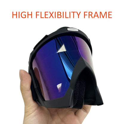 ATV Dirt Bike Goggles 2-Pack for Men Women - Motorcycle Motocross MX Riding UTV Helmet Offroad UV400 Anti-Scratch Fog Dustproof for Adults Youth Kids (Color+Clear)