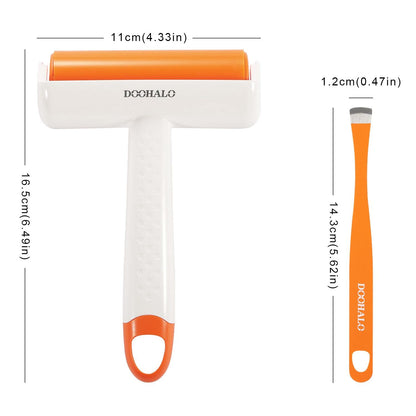 DOOHALO Brayer Roller Vinyl Weeding tools for Cricut Tools Crafting Basic Accessories Set Kit for Silhouette Weeding scraper spatula tweezers scissors basic tools bundle for sewing