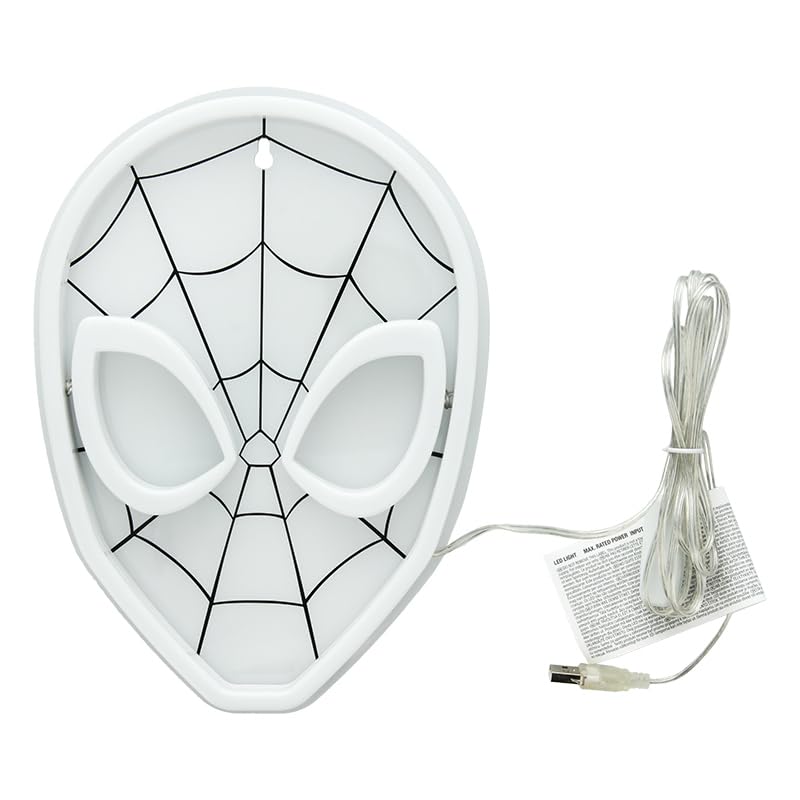 Spiderman Wall Mountable LED Neon Light Officially Licensed Marvel Accent Light for Boys and Girls Bedroom or Man Cave, Superhero Comic Collectible Gift - Paladone
