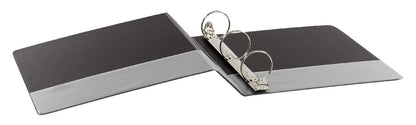 Cardinal Economy 3 Ring Binder, 2 Inch, Presentation View, Black, Holds 475 Sheets, Nonstick, PVC Free, 4 Pack of Binders (79522)