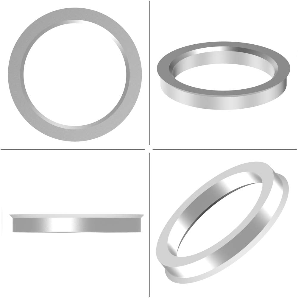 WHEEL CONNECT Hub Centric Rings, 106 to 78.1, Set of 4, Aluminium Alloy Hubrings, O.D:106 (106.1) - I.D:78.1mm. A