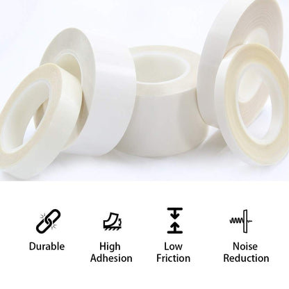 APT 0.012" Thick Low Friction UHMW Tape, Extra Durable Ultra-high Molecular Weight Polyethylene, Surface Protection, Noise Reduction. Ideal for Rails, Drawers and Lining (1" x 5Yds)