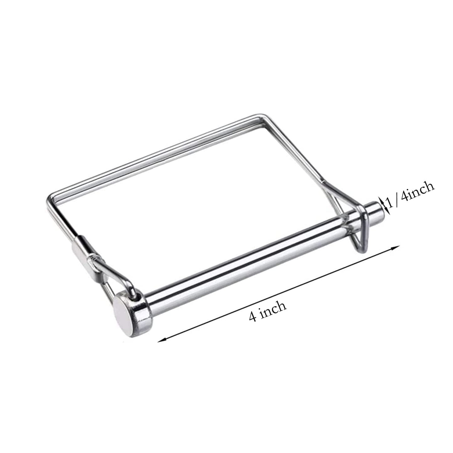 10 Pack Heavy Duty 1/4x4 Inch Trailer Coupler Pin Wire Lock Pin PTO Shaft Hitch Pin Towing Hitch Pin Trailer Accessories