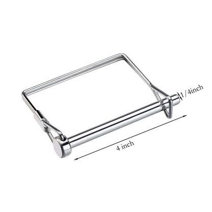 10 Pack Heavy Duty 1/4x4 Inch Trailer Coupler Pin Wire Lock Pin PTO Shaft Hitch Pin Towing Hitch Pin Trailer Accessories