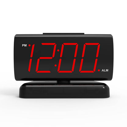 ZOOS Alarm Clock for Bedroom, Large LED Digital Clock for Seniors, Dimmable Simple Alarm Clocks for Bedrooms, Volume Adjustable/Snooze/Battery Backup/Swivel Base Gift for Men Women Elderly Home Office