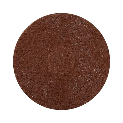 The Orbiter Brown Scrub Pad, Part Number 437049, has a Diameter of 12 inches(1 Pack). Used with The for Oreck Commercial Orbiter Hard Floor Cleaner Machine ORB550MC.