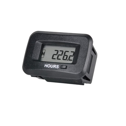 Yooreal Digital AC DC 5-277V Supply Hours Counter,Maintenance Hour Meter,Initial Hours Setup,Works on Various of ZTR Riding Lawn Mower Tractor Generator Land Trimmer UTV Brush Cutter.