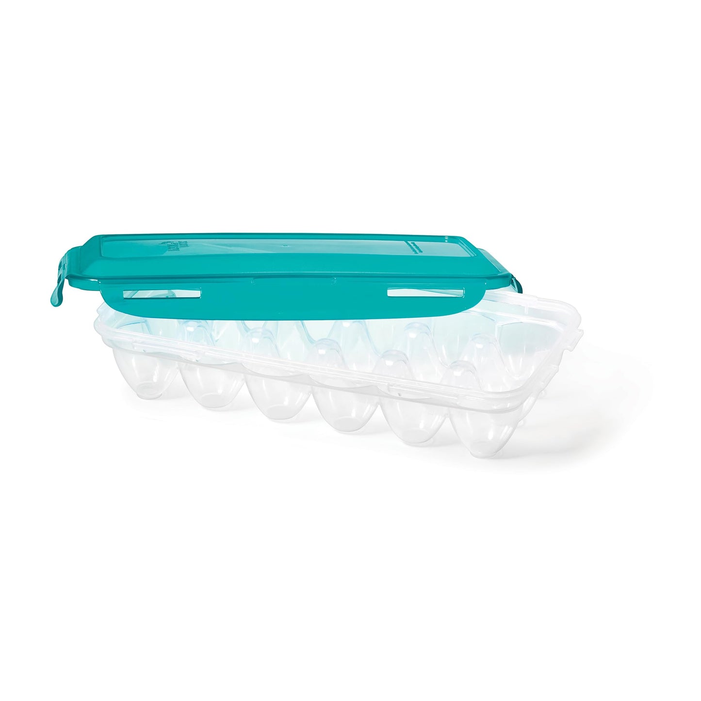 STARFRIT LocknLock Plastic Egg Container, Holds 18 eggs, 4-Sided Locking Flip-Top Lids, Airtight, Dishwasher Safe, Clear, BPA free