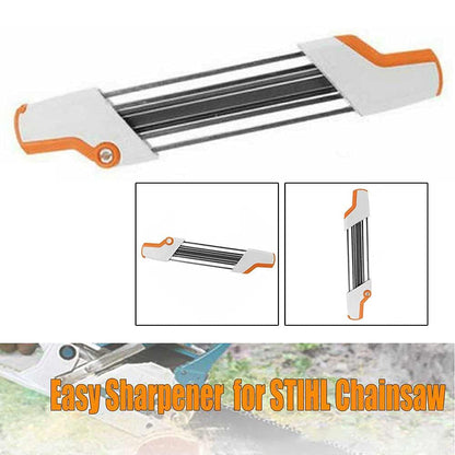 YTING 2 in 1 Metal Easy Chainsaw File Sharpener 4.8mm Replace for Stihl 325 Chain