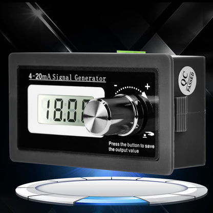 Signal Generator, 4-20mA 15-30V High Accuracy Current Loop Signal Generator Frequency Generator Two-Wire Transducer Test with LCD Display (Black)