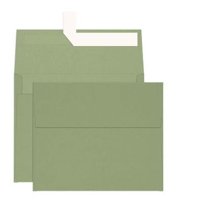 100 Pack A2 Sage Green Envelopes, Goefun 4.375 x 5.75 Greeting Card Envelopes 120 GSM, Self Seal Printable for 4.25 x 5.5 Cards, Photos, Invitations, Weddings, Graduation, Baby Shower