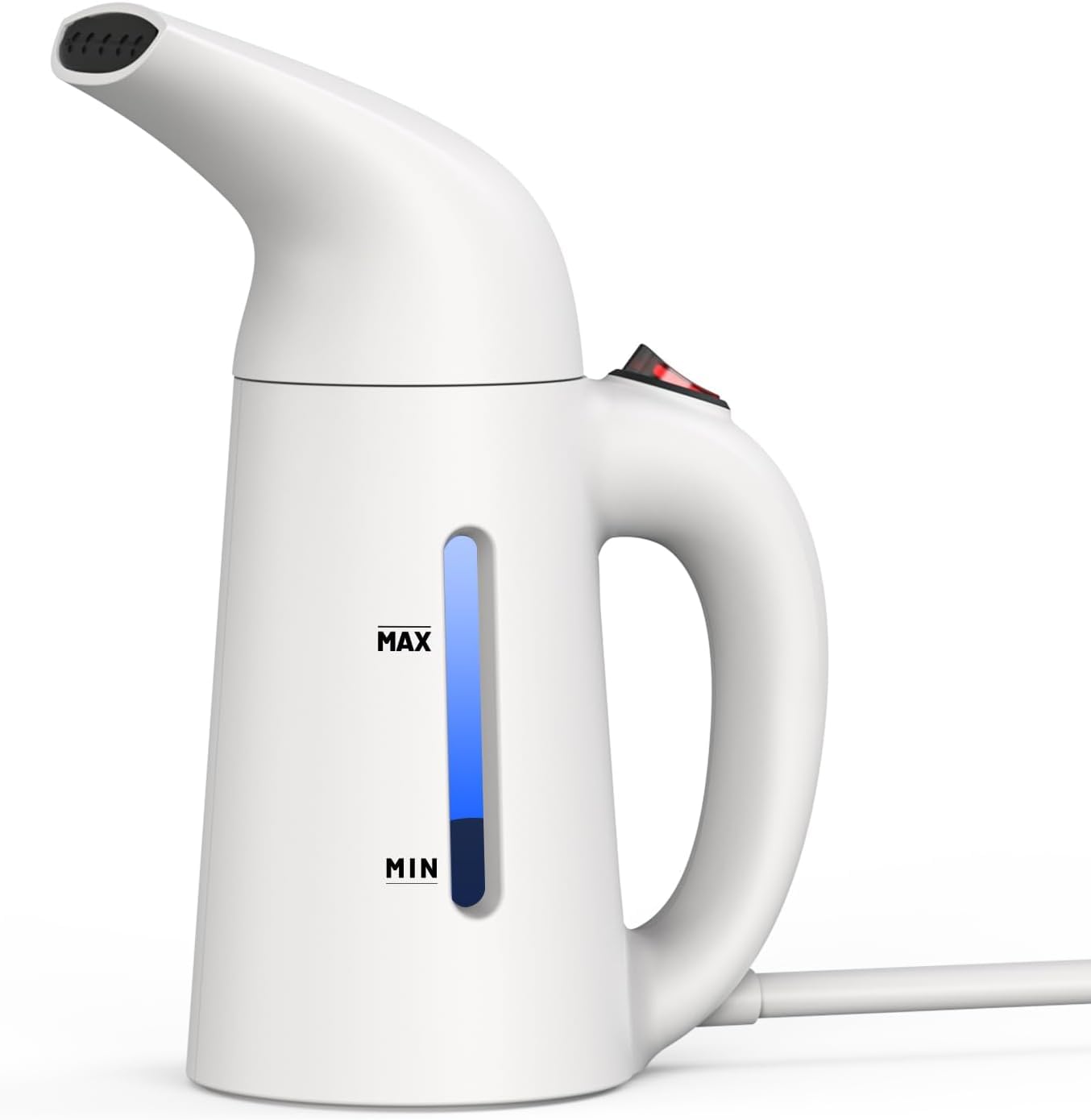 BY4U Powerful Portable Steamer for Clothes Steamer, Garment Steamer for Wrinkle Removal, Handheld Steamer Clothing for Home, Office Travel (White, 180ml)