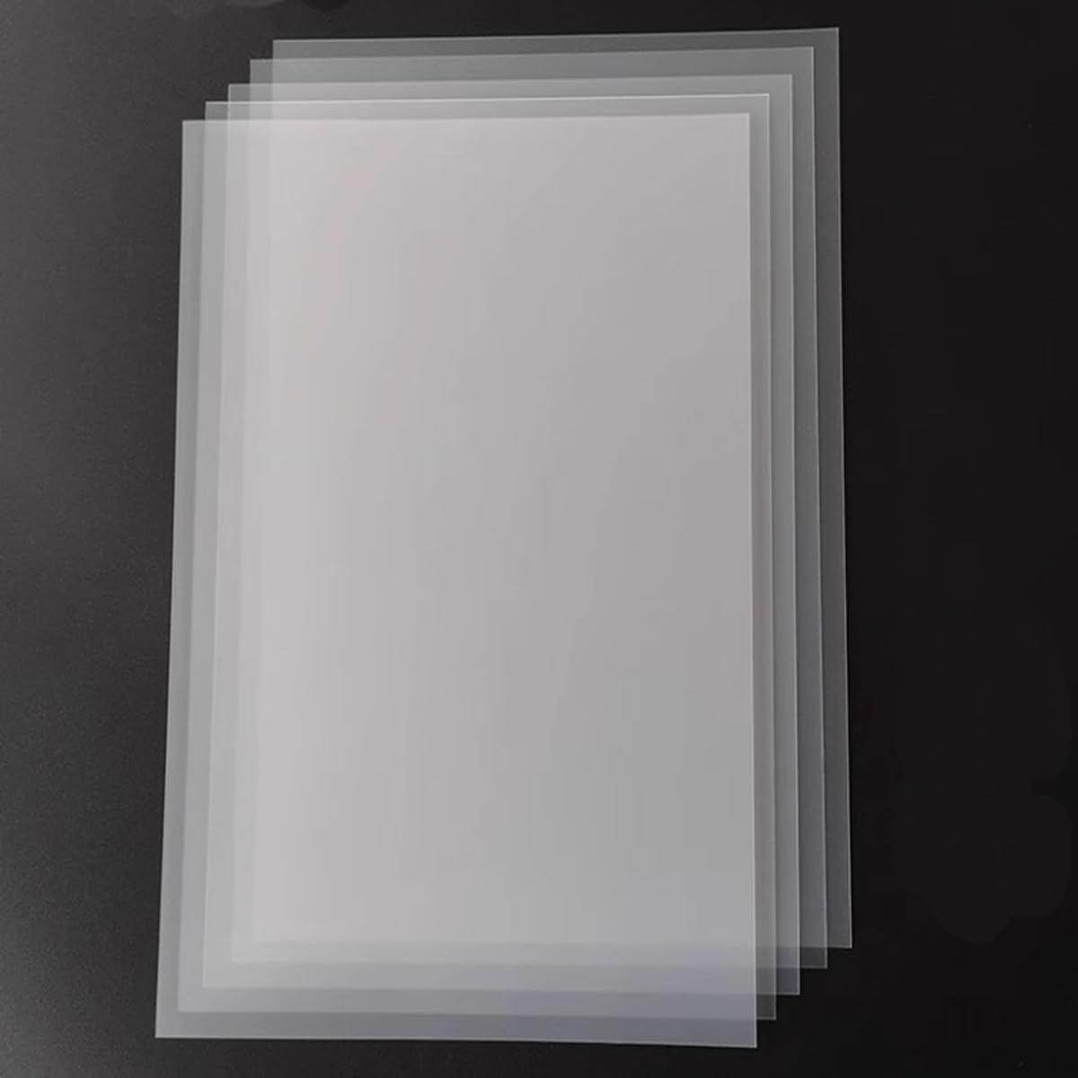 Aisetmoon 60 Pack Binding Presentation Covers 8 x 11 Inches, 12 Mil Clear Binding Covers Set, Cover Sheets for Binding, Binding Supplies, Square Corners, Un-Punched
