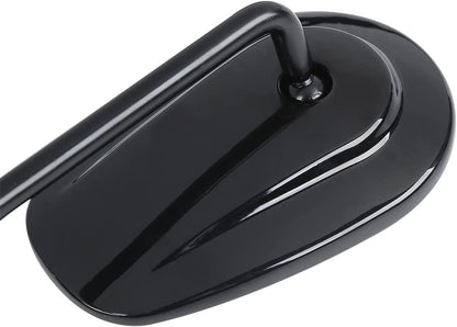 VPZMT 8mm Teardrop Rearview Mirrors for Harley Road King CVO Road Street Tri Glide Freewheeler Street XG500 XG750 Sportster XL883 1200 Softail Street Bob Dyna Models (Black)