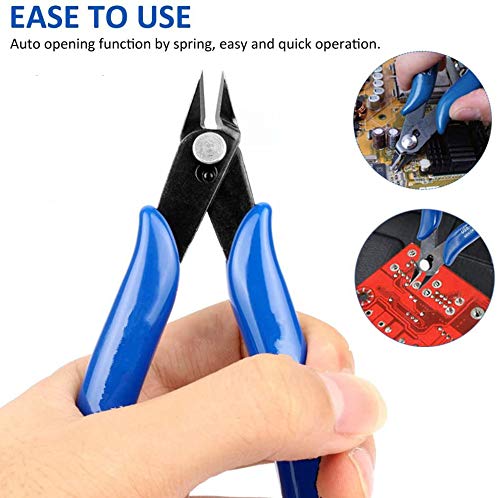 10pcs/lot 5" 125cm Plato 170 Blue Flush Cutter Diagonal Cutting Pliers Precision Shear Lead Cutter Copper Wire Cutter/Nipper